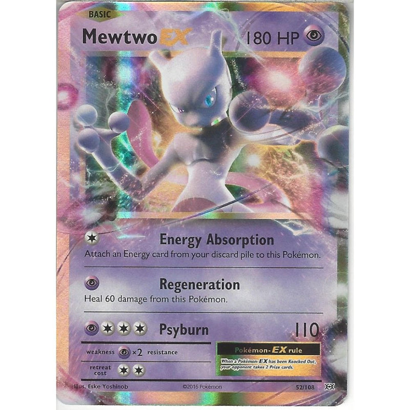 Mewtwo EX 52/108 | Rare Holo EX Card | XY Evolutions - Recaptured LTD Mewtwo EX 52/108 | Rare Holo EX Card | XY Evolutions - Recaptured LTD