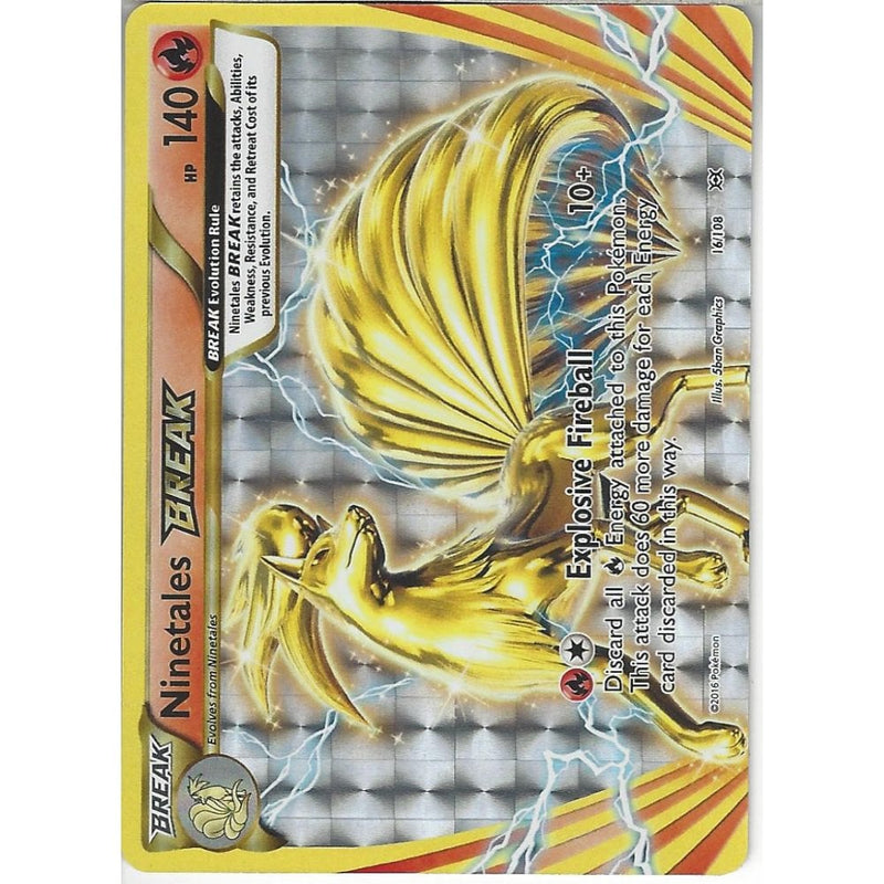Ninetales Break 16/108 | Rare BREAK Card | XY Evolutions - Recaptured LTD Ninetales Break 16/108 | Rare BREAK Card | XY Evolutions - Recaptured LTD