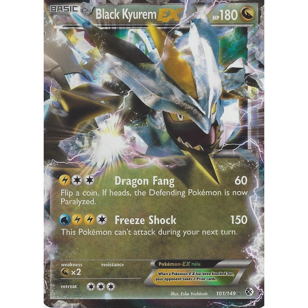 Pokemon B&amp;W BOUNDARIES CROSSED CARD: BLACK KYUREM EX - 101/149 - Ultra Rare Holo