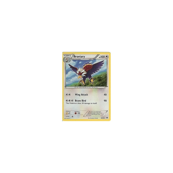 POKEMON B &amp; W EMERGING POWERS- BRAVIARY 88/98 RARE HOLO