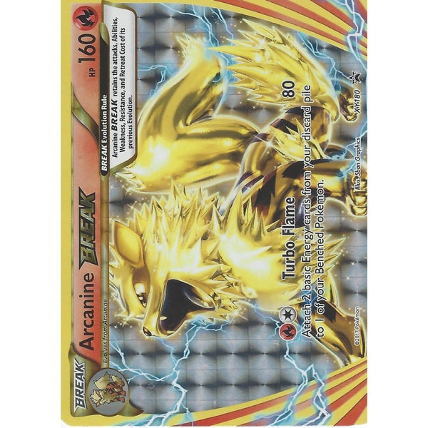 Pokemon Black Star Promo Card: ARCANINE BREAK - XY180 - Rare HOLO