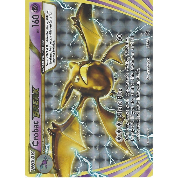 Pokemon Black Star Promo Card: CROBAT BREAK - XY181 - Rare HOLO