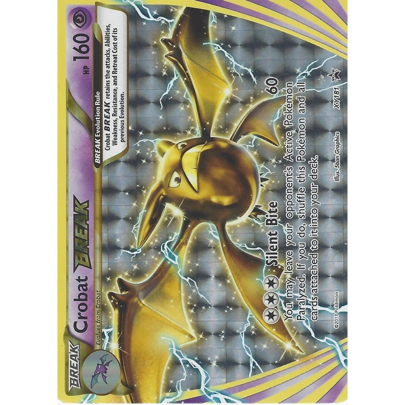 Pokemon Black Star Promo Card: CROBAT BREAK - XY181 - Rare HOLO - Recaptured LTD Pokemon Black Star Promo Card: CROBAT BREAK - XY181 - Rare HOLO - Recaptured LTD