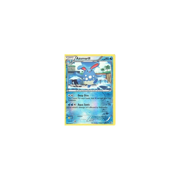 POKEMON Black &amp; White Boundaries Crossed Card: AZUMARILL 37/149 REV HOLO