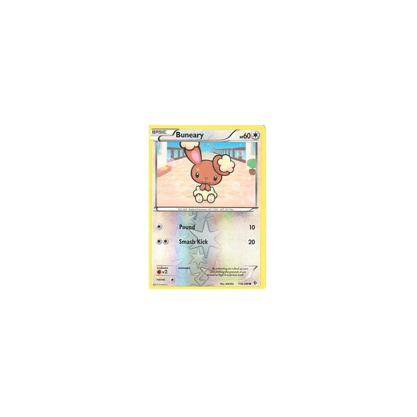 POKEMON Black &amp; White Boundaries Crossed Card: BUNEARY 116/149 REV HOLO