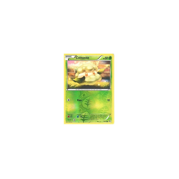 POKEMON Black &amp; White Boundaries Crossed Card: COTTONEE 14/149 REV HOLO