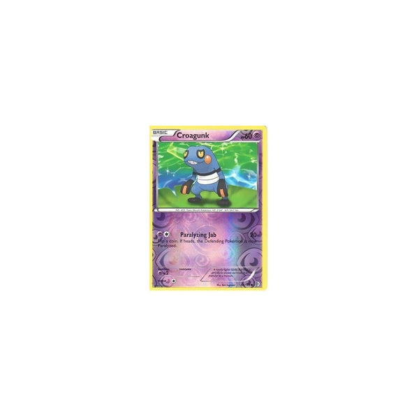 POKEMON Black &amp; White Boundaries Crossed Card: CROAGUNK 64/149 REV HOLO