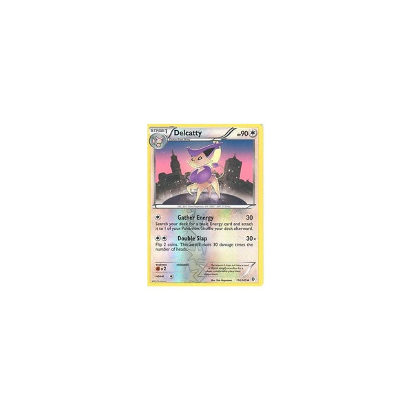 POKEMON Black &amp; White Boundaries Crossed Card: DELCATTY 114/149 REV HOLO