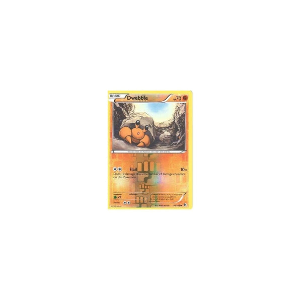 POKEMON Black &amp; White Boundaries Crossed Card: DWEBBLE 84/149 REV HOLO