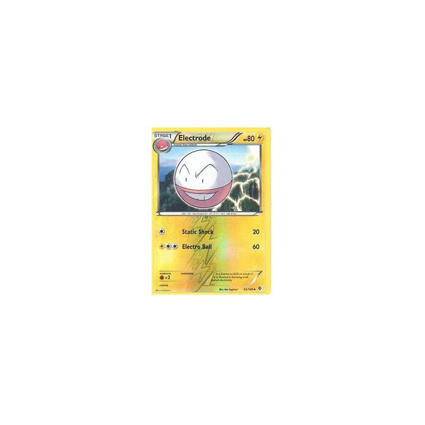 POKEMON Black &amp; White Boundaries Crossed Card: ELECTRODE 52/149 REV HOLO