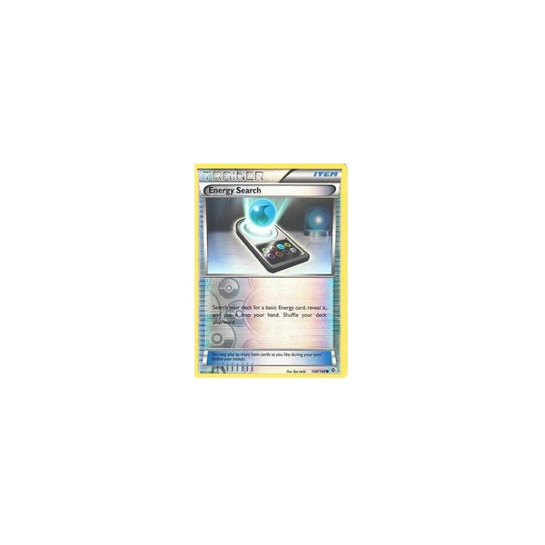 POKEMON Black &amp; White Boundaries Crossed Card: ENERGY SEARCH 128/149 REV HOLO