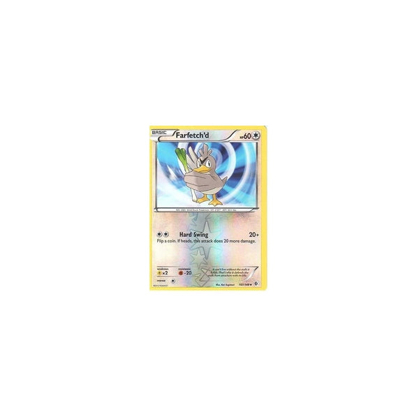 POKEMON Black &amp; White Boundaries Crossed Card: FARFETCH'D 107/149 REV HOLO