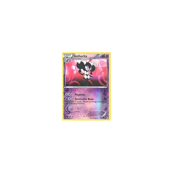 POKEMON Black &amp; White Boundaries Crossed Card: GOTHORITA 76/149 REV HOLO