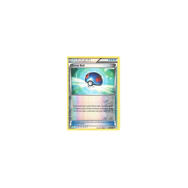 POKEMON Black &amp; White Boundaries Crossed Card: GREAT BALL 129/149 REV HOLO