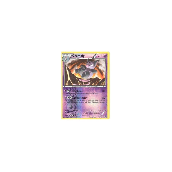 POKEMON Black &amp; White Boundaries Crossed Card: GRUMPIG 60/149 REV HOLO