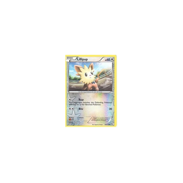 POKEMON Black &amp; White Boundaries Crossed Card: LILLIPUP 120/149 REV HOLO