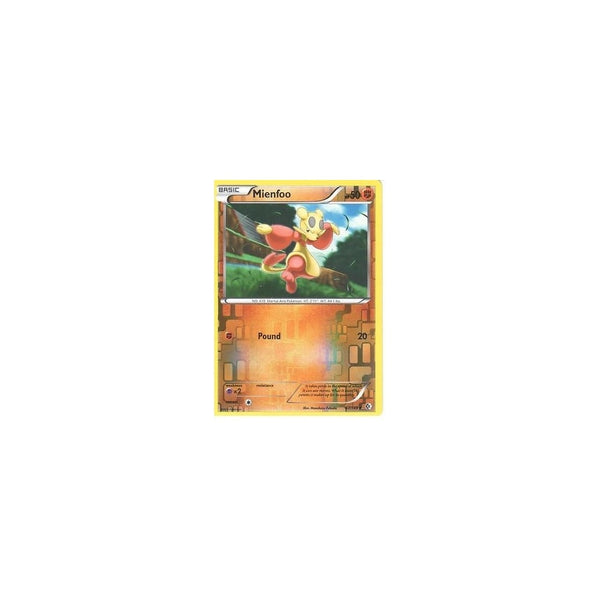 POKEMON Black &amp; White Boundaries Crossed Card: MIENFOO 87/149 REV HOLO