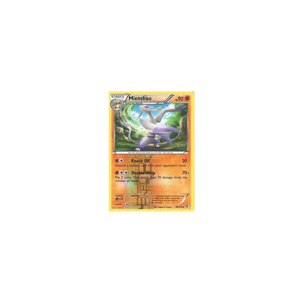 POKEMON Black &amp; White Boundaries Crossed Card: MIENSHAO 88/149 REV HOLO