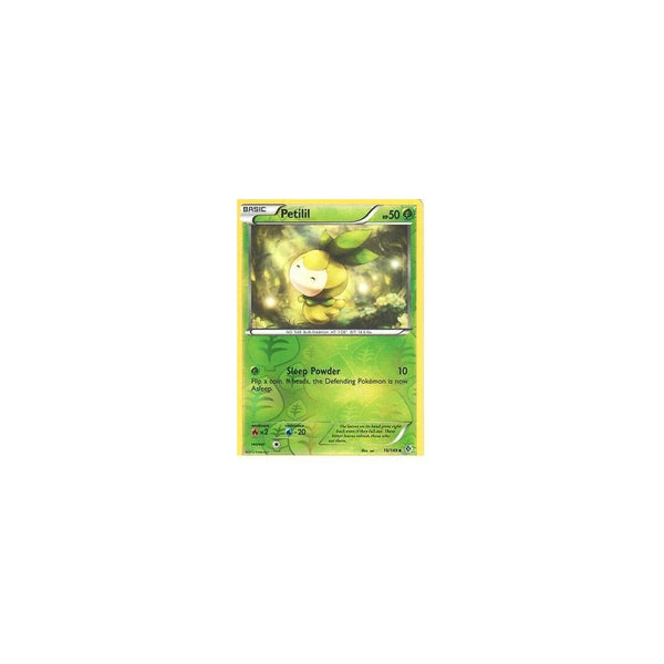 POKEMON Black &amp; White Boundaries Crossed Card: PETILIL 16/149 REV HOLO