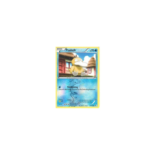 POKEMON Black &amp; White Boundaries Crossed Card: PSYDUCK 33/149 REV HOLO