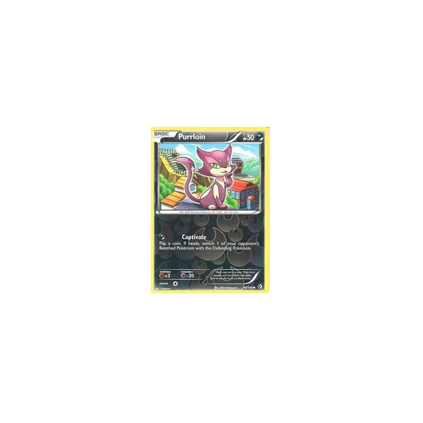 POKEMON Black &amp; White Boundaries Crossed Card: PURRLOIN 90/149 REV HOLO