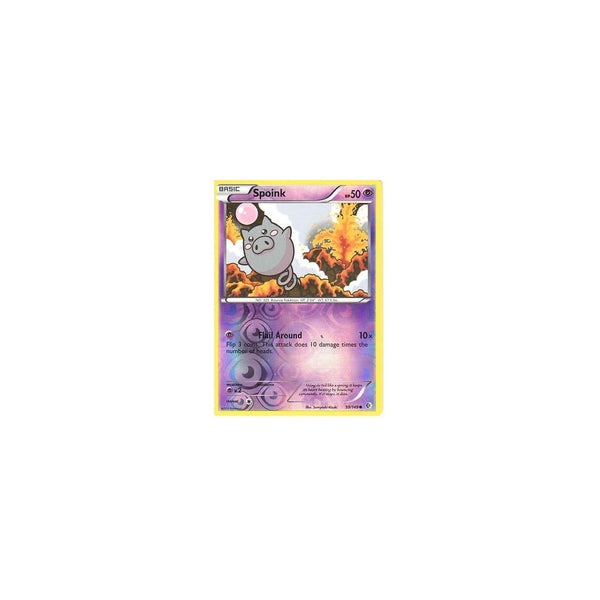 POKEMON Black &amp; White Boundaries Crossed Card: SPOINK 59/149 REV HOLO