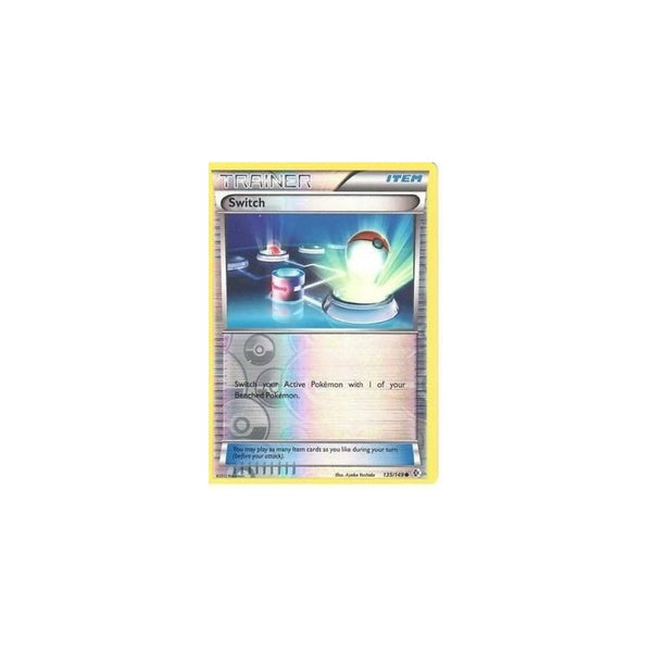 POKEMON Black &amp; White Boundaries Crossed Card: SWITCH 135/149 REV HOLO