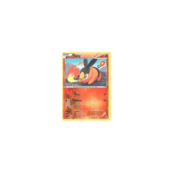 POKEMON Black &amp; White Boundaries Crossed Card: TEPIG 24/149 REV HOLO