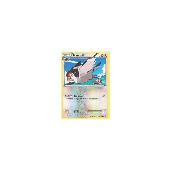 POKEMON Black &amp; White Boundaries Crossed Card: TRANQUILL 124/149 REV HOLO