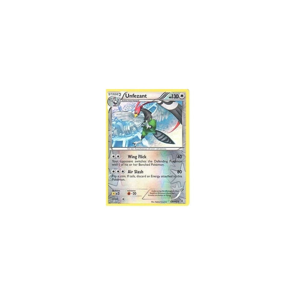 POKEMON Black &amp; White Boundaries Crossed Card: UNFEZANT 125/149 REV HOLO