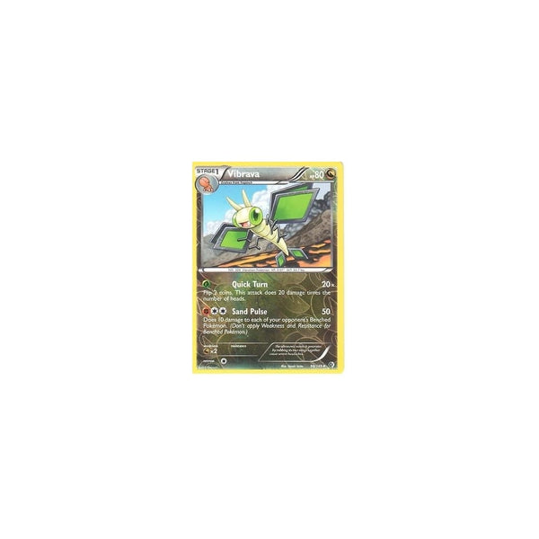 POKEMON Black &amp; White Boundaries Crossed Card: VIBRAVA 98/149 REV HOLO