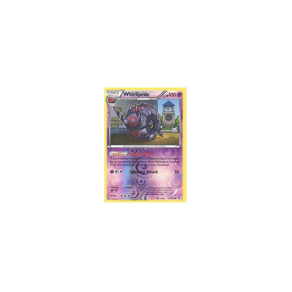 POKEMON Black &amp; White Boundaries Crossed Card: WHIRLIPEDE 73/149 REV HOLO