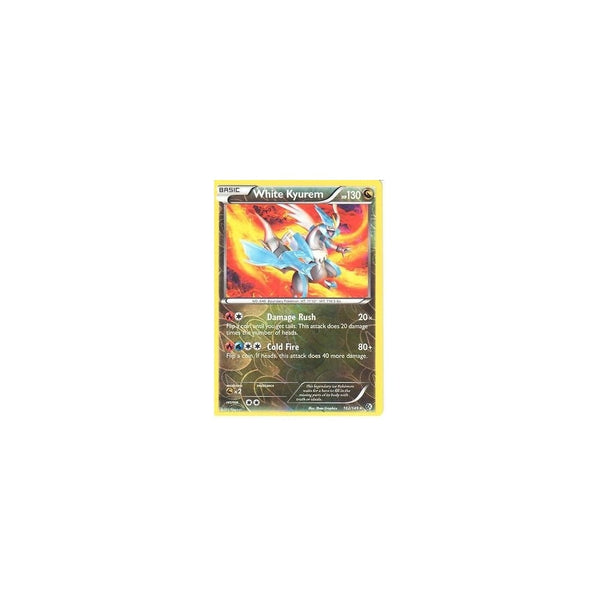 POKEMON Black &amp; White Boundaries Crossed Card: WHITE KYUREM 102/149 REV HOLO
