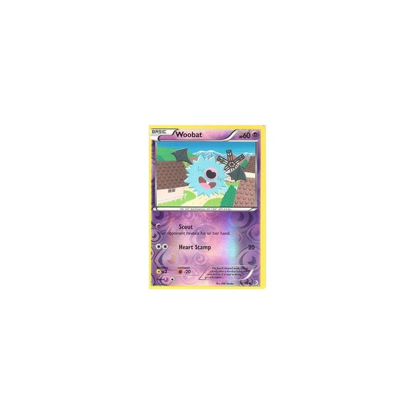 POKEMON Black &amp; White Boundaries Crossed Card: WOOBAT 70/149 REV HOLO