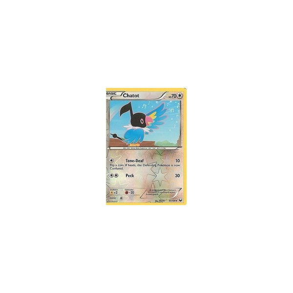 POKEMON Black &amp; White DARK EXPLORERS - CHATOT 85/108 REV HOLO
