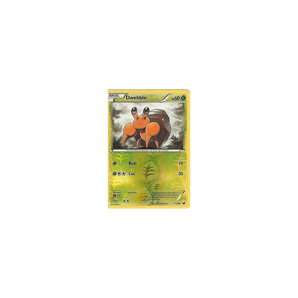 POKEMON Black &amp; White DARK EXPLORERS - DWEBBLE 7/108 REV HOLO