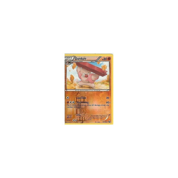 POKEMON Black &amp; White DARK EXPLORERS - GURDURR 59/108 REV HOLO
