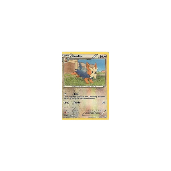 POKEMON Black &amp; White DARK EXPLORERS - HERDIER 87/108 REV HOLO
