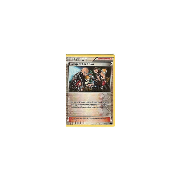 POKEMON Black &amp; White DARK EXPLORERS - HOOLIGANS JIM &amp; CAS 95/108 REV HOLO