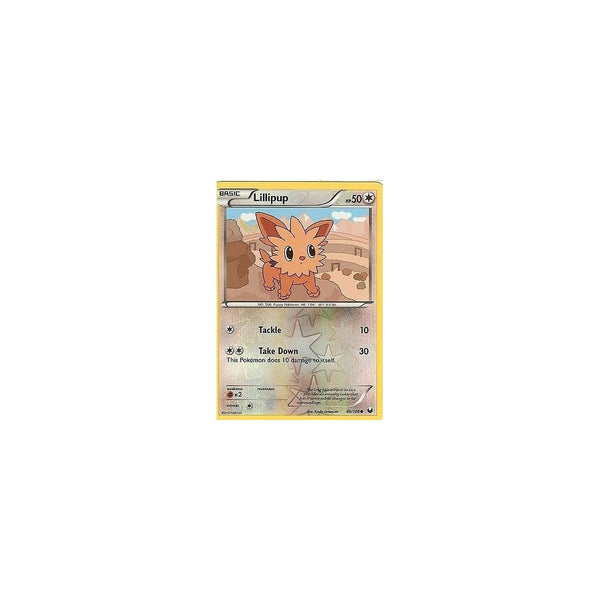 POKEMON Black &amp; White DARK EXPLORERS - LILLIPUP 86/108 REV HOLO