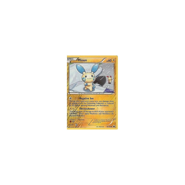 POKEMON Black &amp; White DARK EXPLORERS - MINUN 40/108 REV HOLO