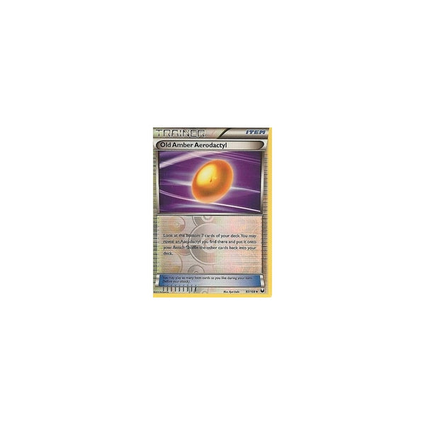 POKEMON Black &amp; White DARK EXPLORERS - OLD AMBER AERODACTYL 97/108 REV HOLO