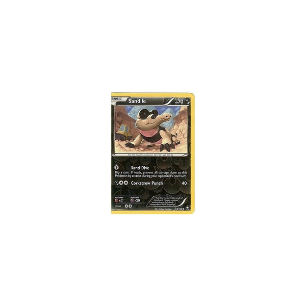POKEMON Black &amp; White DARK EXPLORERS - SANDILE 64/108 REV HOLO