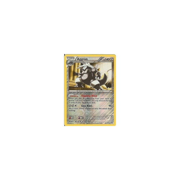 POKEMON Black &amp; White Dragons Exalted - AGGRON 80/124 REV HOLO
