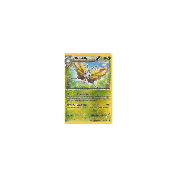 POKEMON Black &amp; White Dragons Exalted - BEAUTIFLY 8/124 REV HOLO