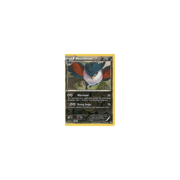 POKEMON Black &amp; White Dragons Exalted - HONCHKROW 73/124 REV HOLO
