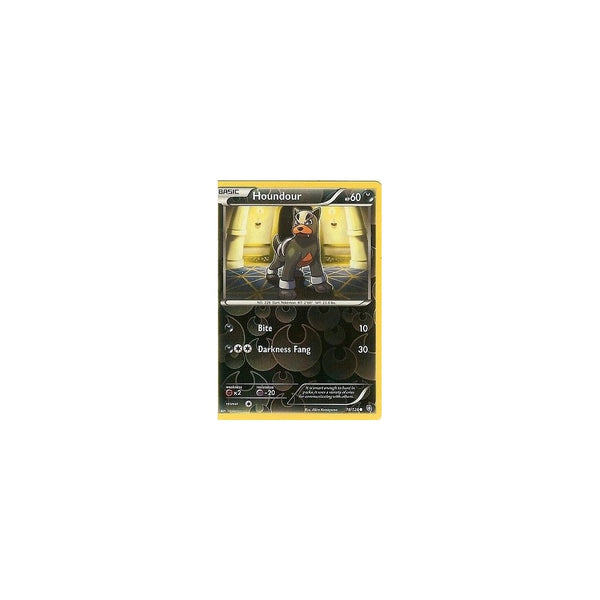 POKEMON Black &amp; White Dragons Exalted - HOUNDOUR 74/124 REV HOLO