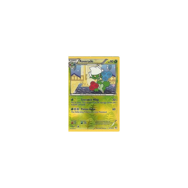 POKEMON Black &amp; White Dragons Exalted - ROSERADE 14/124 REV HOLO