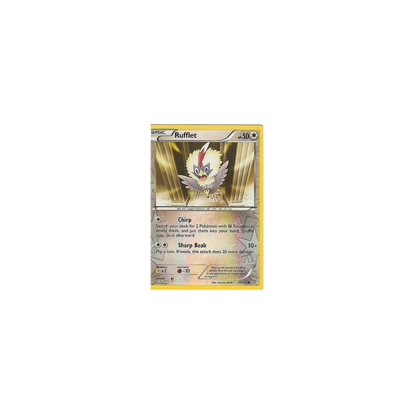 POKEMON Black &amp; White Dragons Exalted - RUFFLET 111/124 REV HOLO