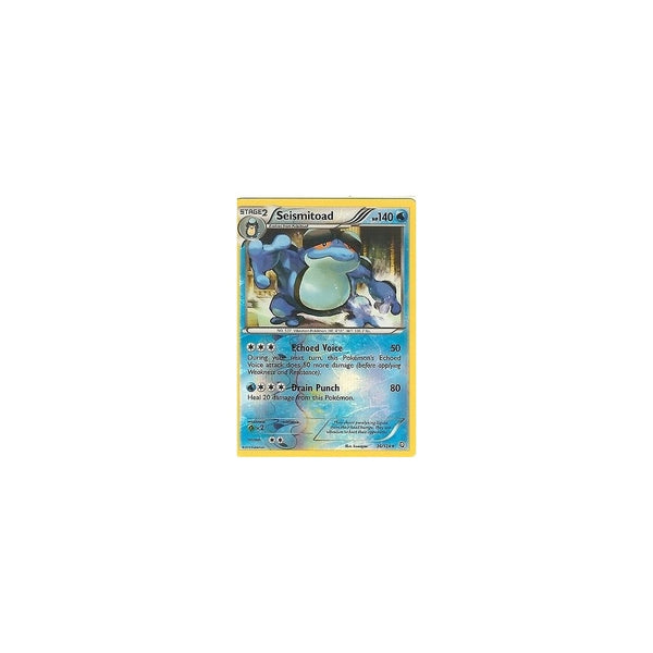 POKEMON Black &amp; White Dragons Exalted - SEISMITOAD 36/124 REV HOLO